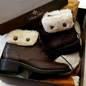 Patricia Nash Faux-Fur Booties